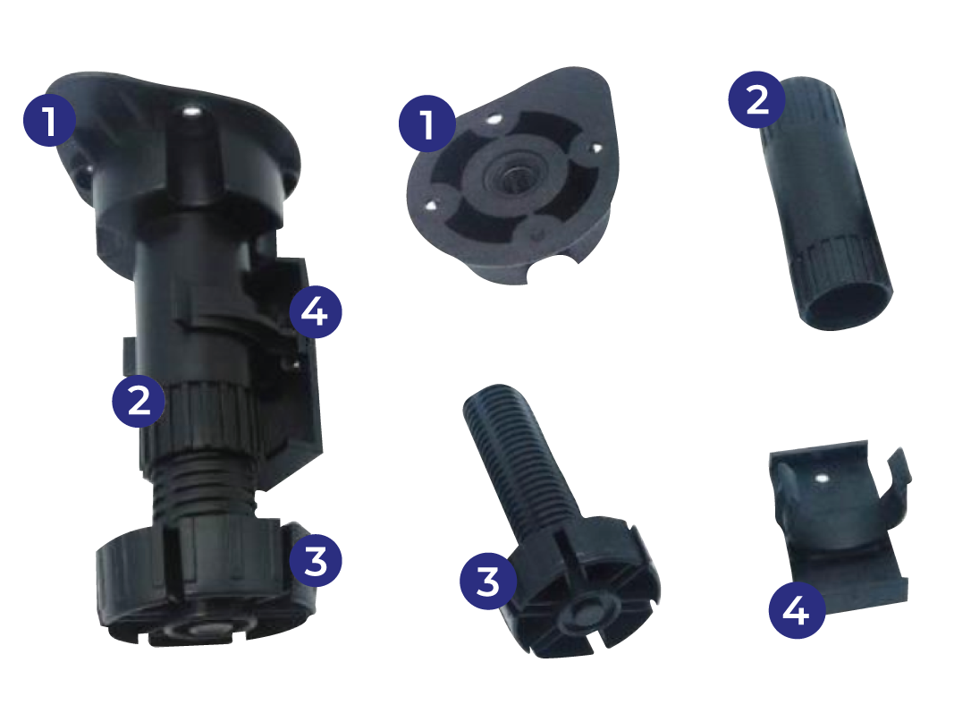 Componentes Pata Plástica